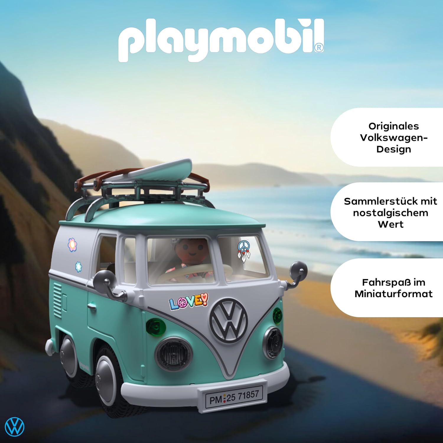 Thumbnail 2 de PLAYMOBIL Collector Cars: Volkswagen T1 Camper – detaillierte Modellauto‑Erfahrung für Kinder und Sammler