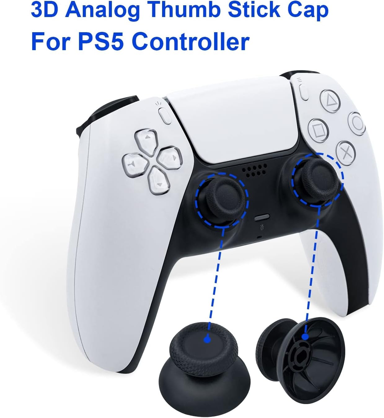 Detalle de Mcbazel Joystick Analog Stick Ersatz- und Reparatur-Kit für PS5 DualSense Controller