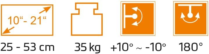 Thumbnail 2 de myWall H20L uchwyt ścienny do TV 10–21 cali, do 35 kg, z regulacją