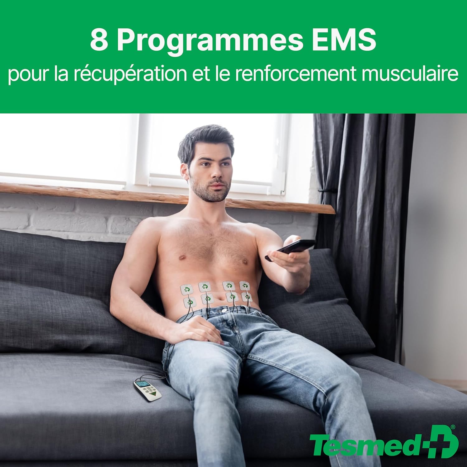 Thumbnail 3 de TESMED Fit Électrostimulateur musculaire 3 en 1 (EMS, TENS, Massage) – 22 programmes et 6 personnalisables