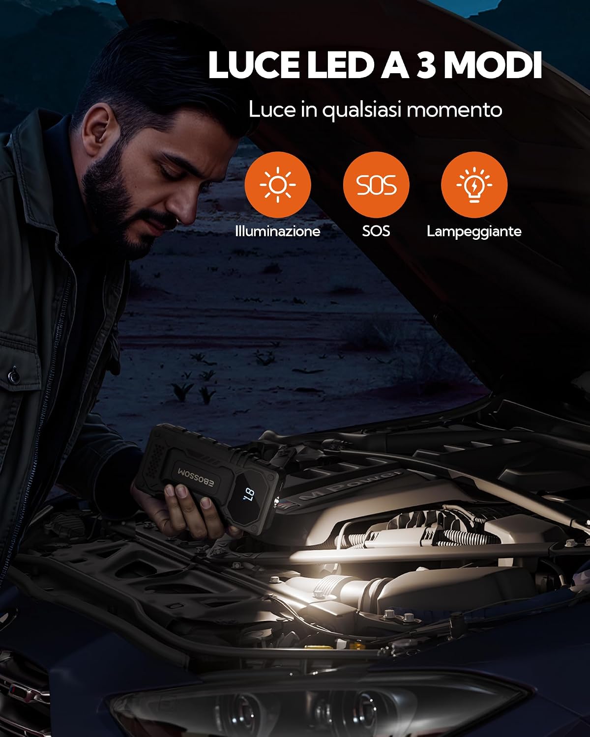 Thumbnail 4 de Booster avviamento auto 12.000 mAh