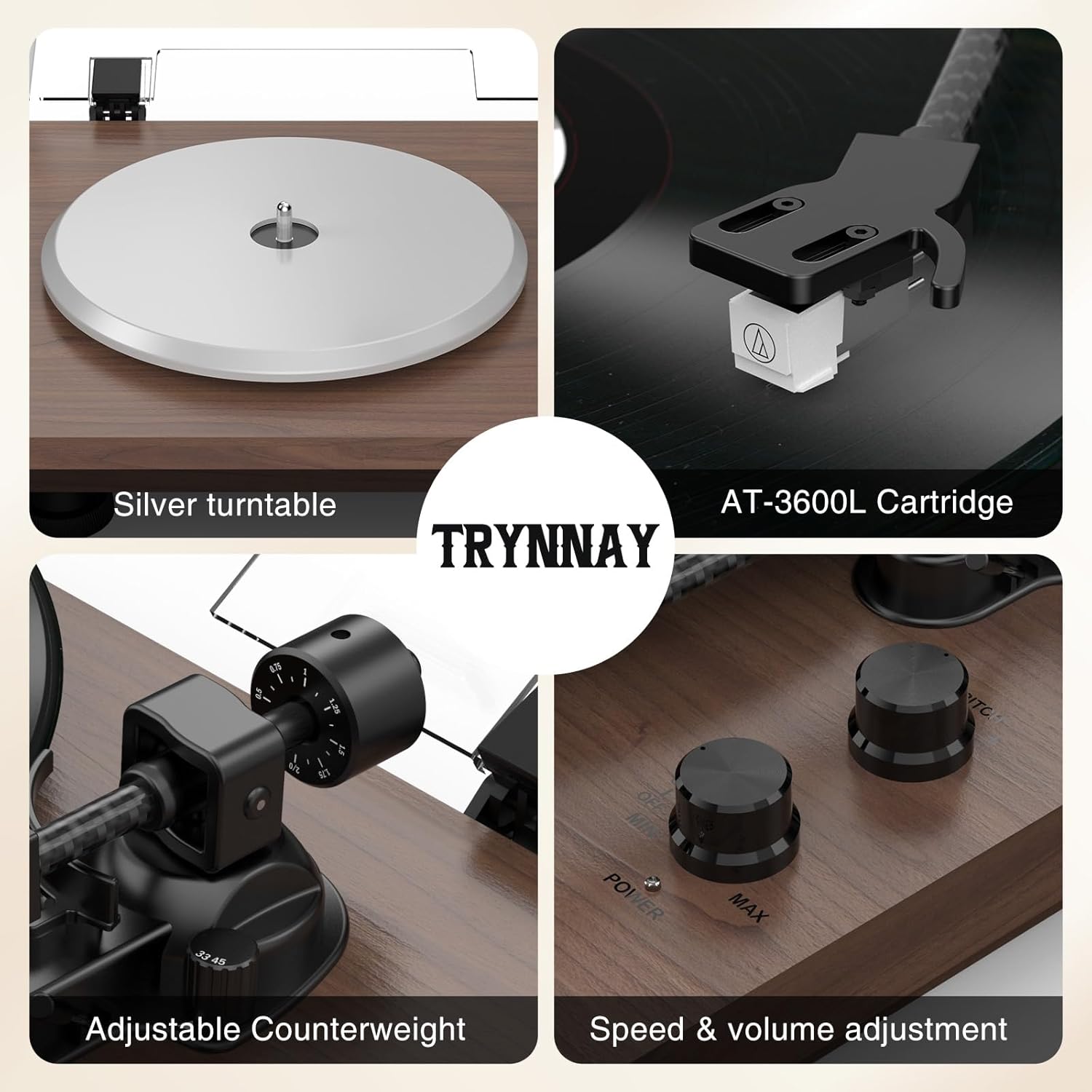 Thumbnail 4 de Trynnay Platine Vinyle 33/45 RPM