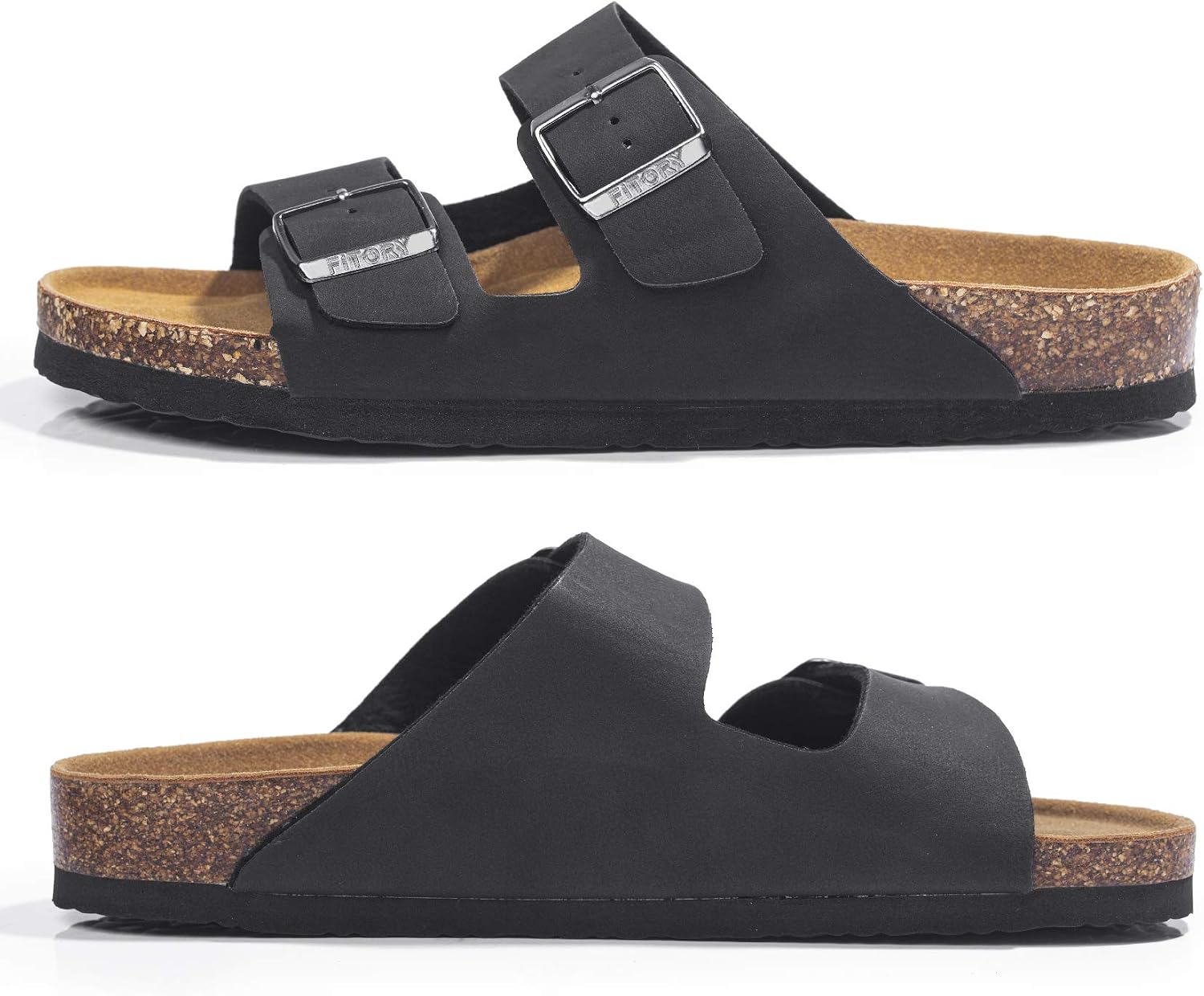 Thumbnail 2 de FITORY Herren-Sandalen mit Fußgewölbeunterstützung – verstellbare Riemen, Kork-Fußbett, Sommer-Comfort (Größe 40–47)