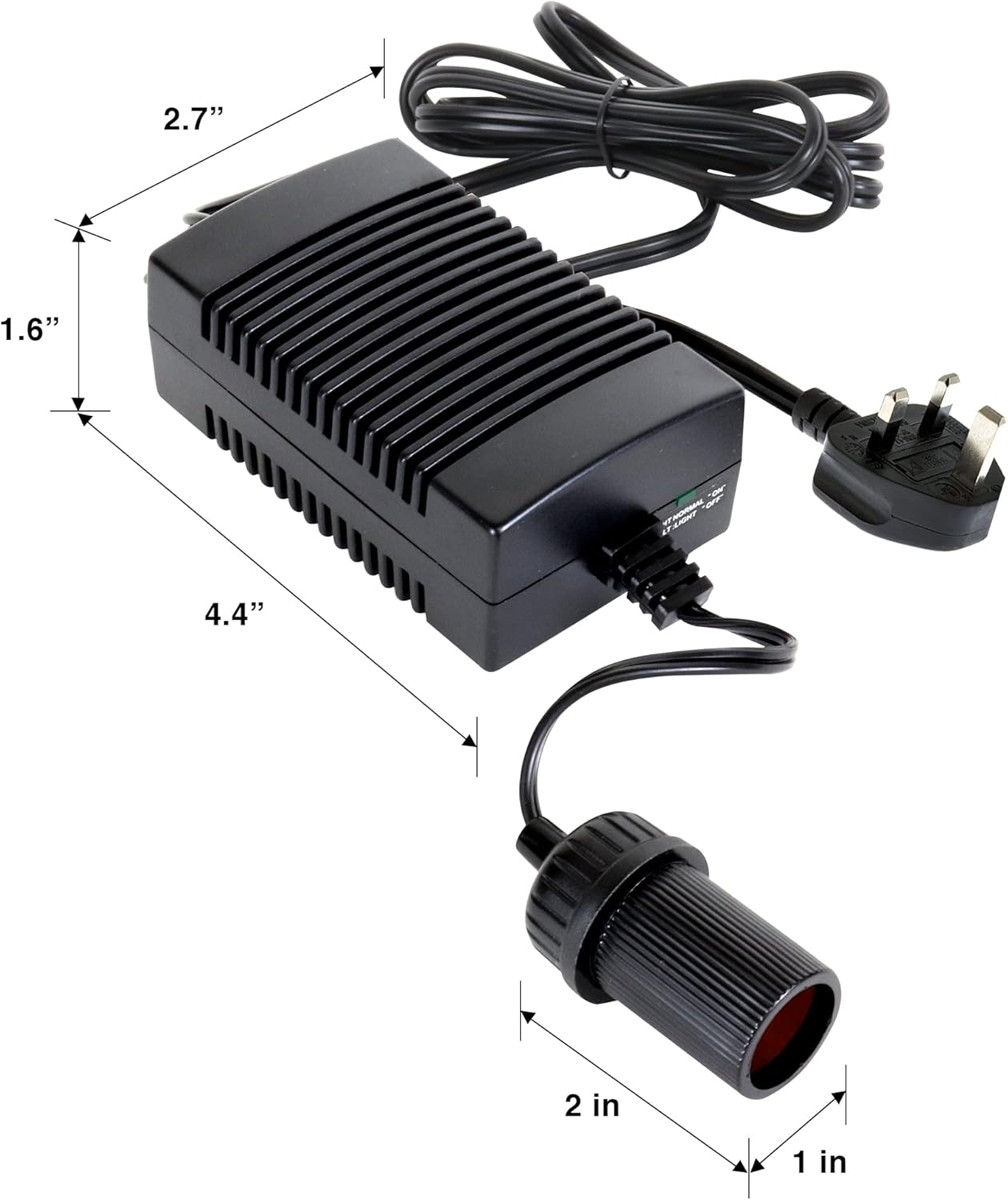 Thumbnail 3 de Koolatron Universal 12V DC to 230V AC Travel Power Supply with 6ft Cord