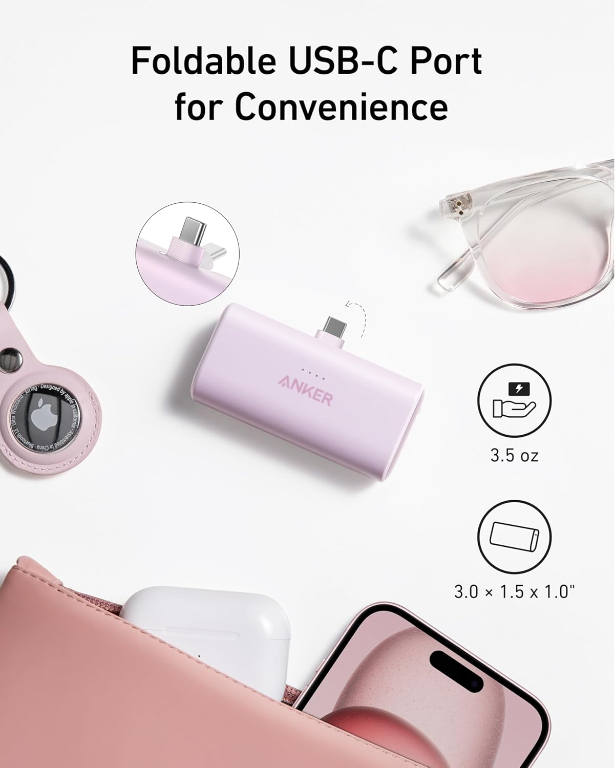 Detalle de Anker Nano Power Bank 5000 mAh 22,5 W