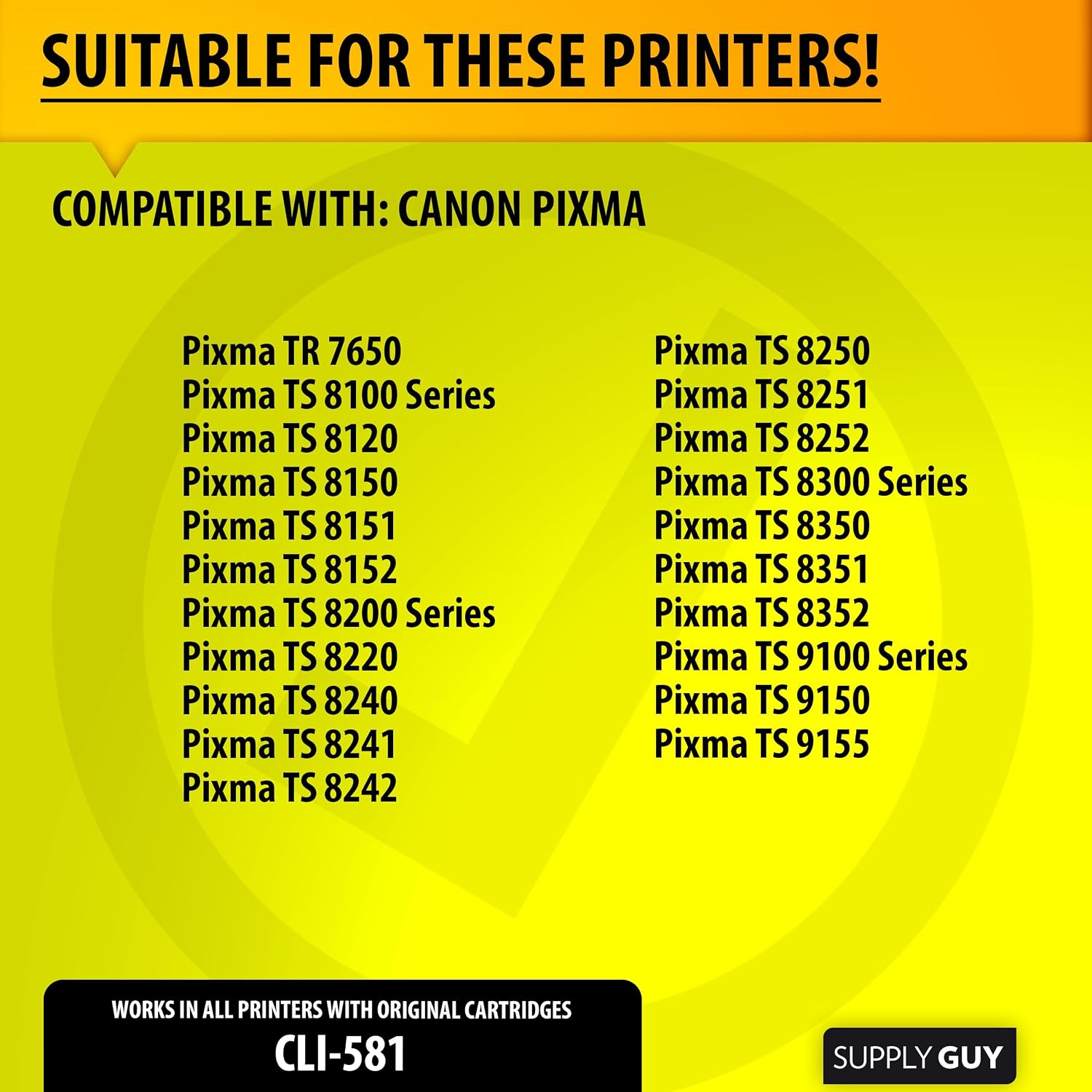 Detalle de Supply Guy 581XXL Ink Cartridges Photo Blue — 5-Pack for Canon CLI-581 XXL (Photoblue)