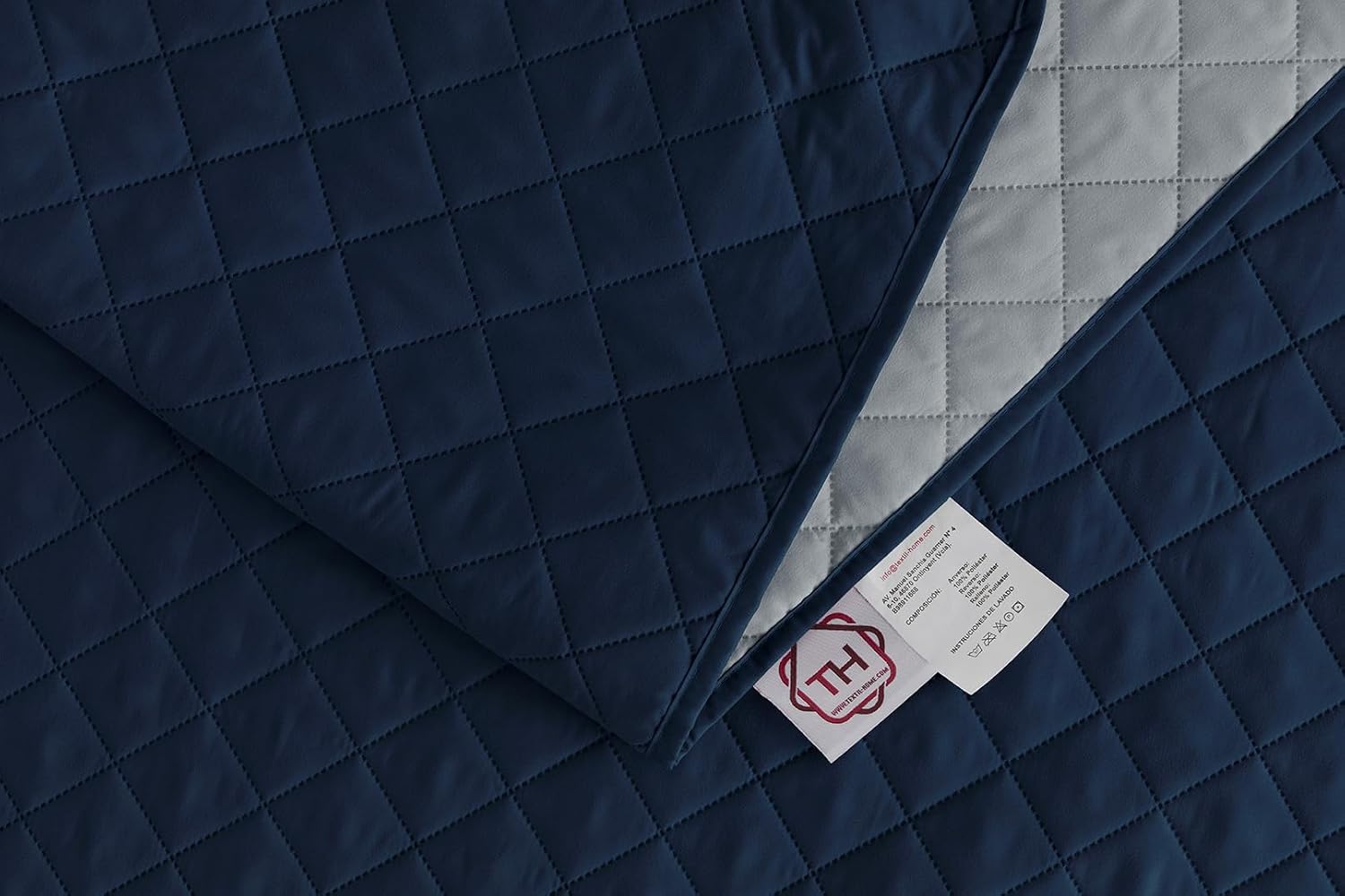 Thumbnail 4 de textil-home Copripoltrona LUKA 55 cm Blu