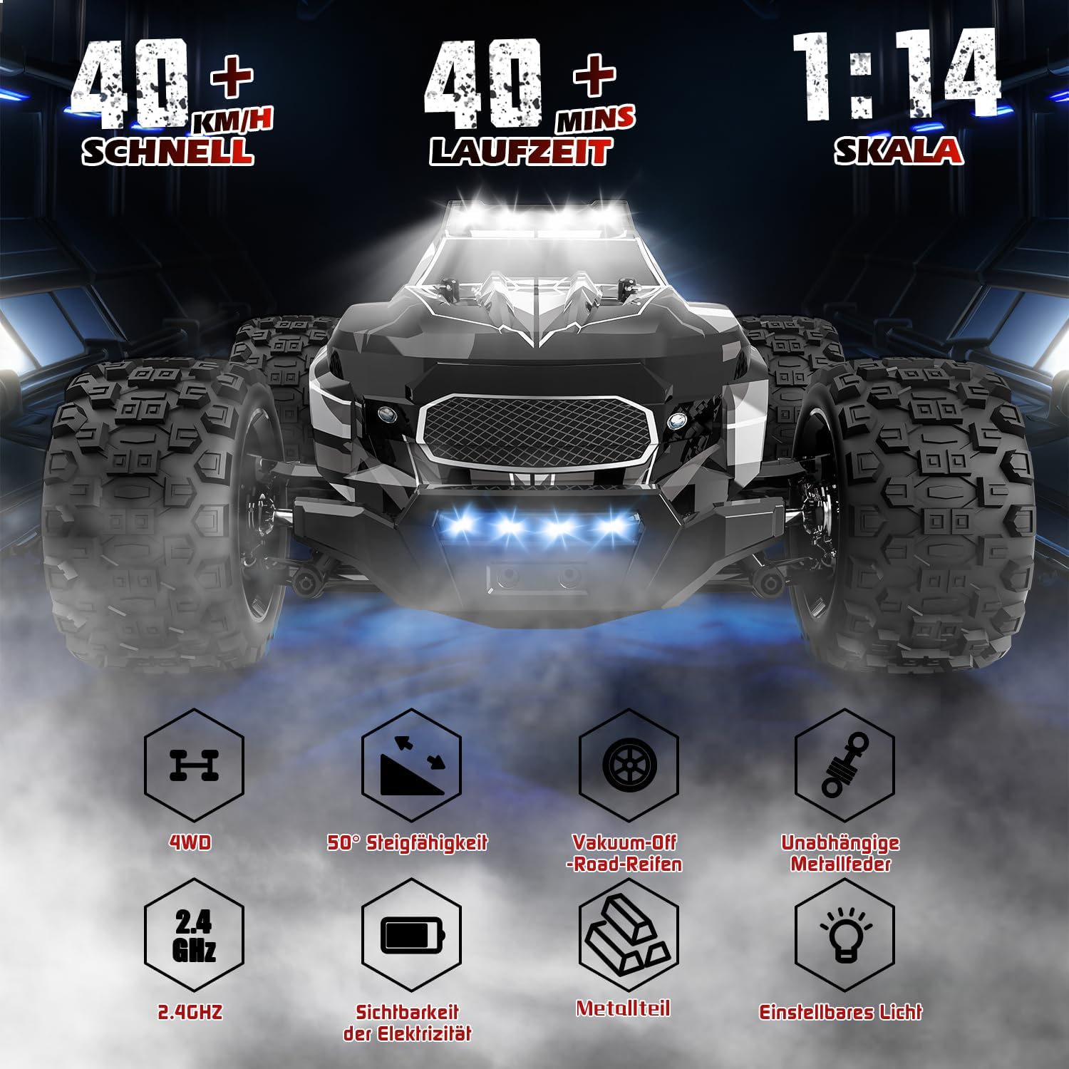 Detalle de RC Monstertruck 1:14 mit 40 km/h
