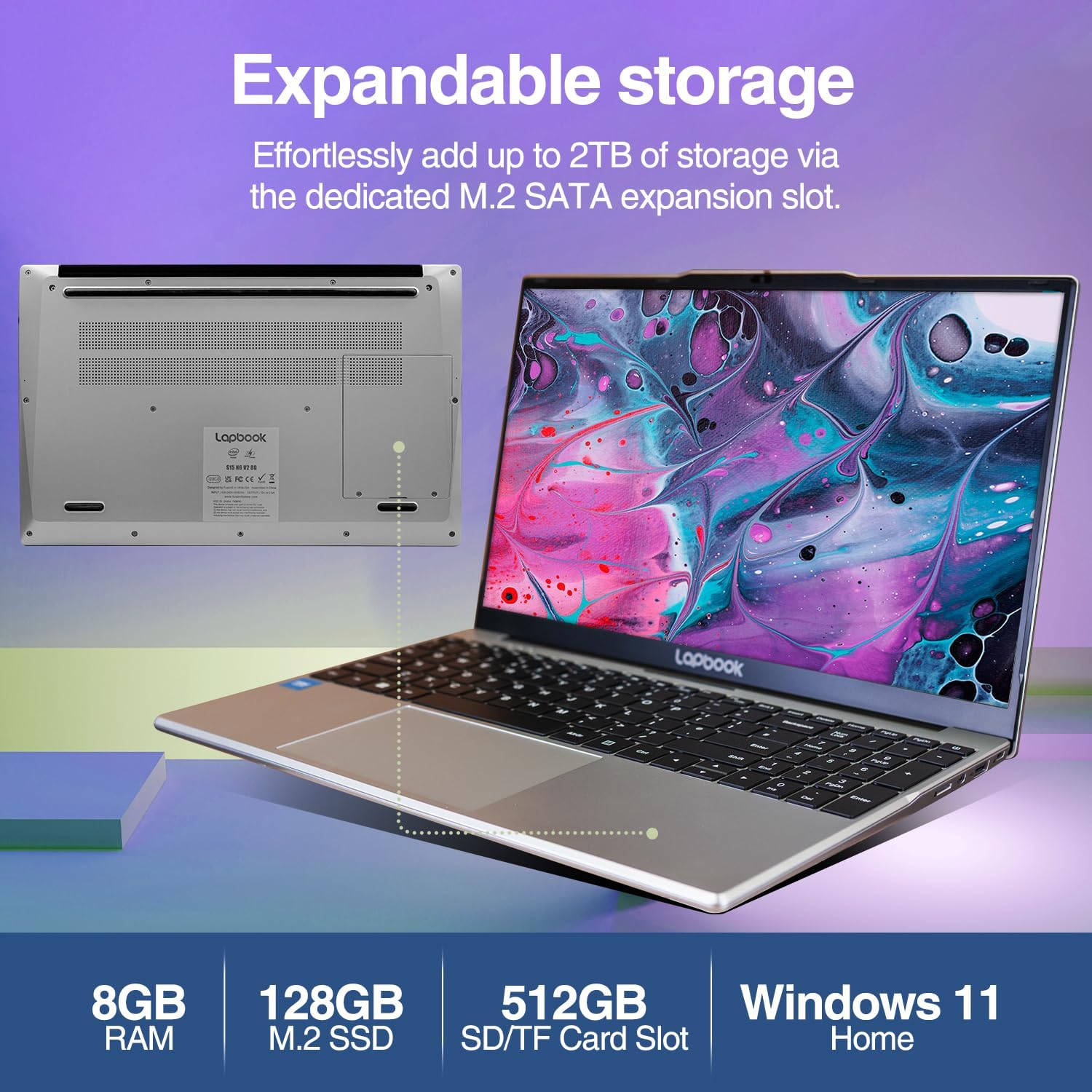 Thumbnail 2 de Lapbook S15 N6 15.6" Full HD Windows 11 Laptop (Apr 2026 Release) – Built in the UK