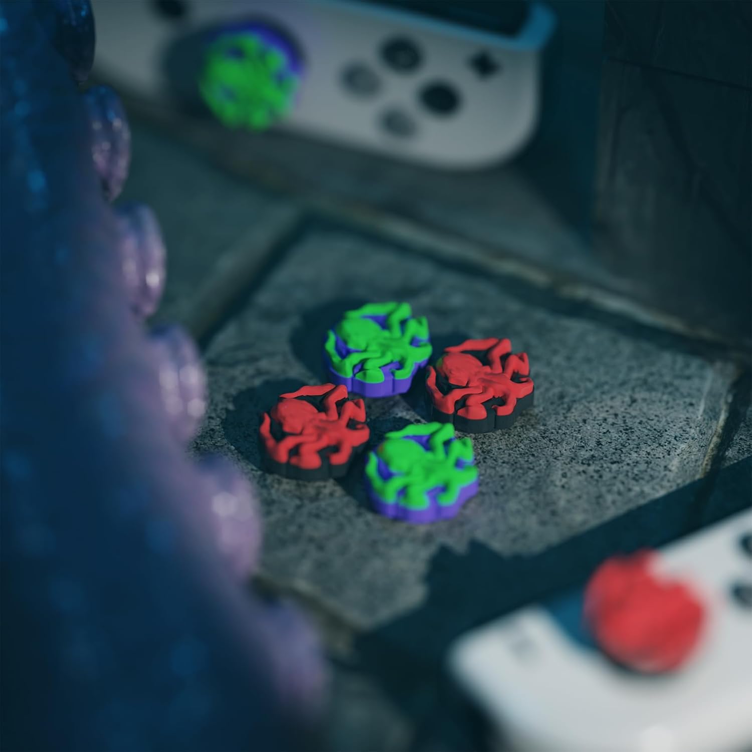 Thumbnail 2 de playvital Joystick Caps for Nintendo Switch – Cthulhu The Octopus Thumbstick Covers