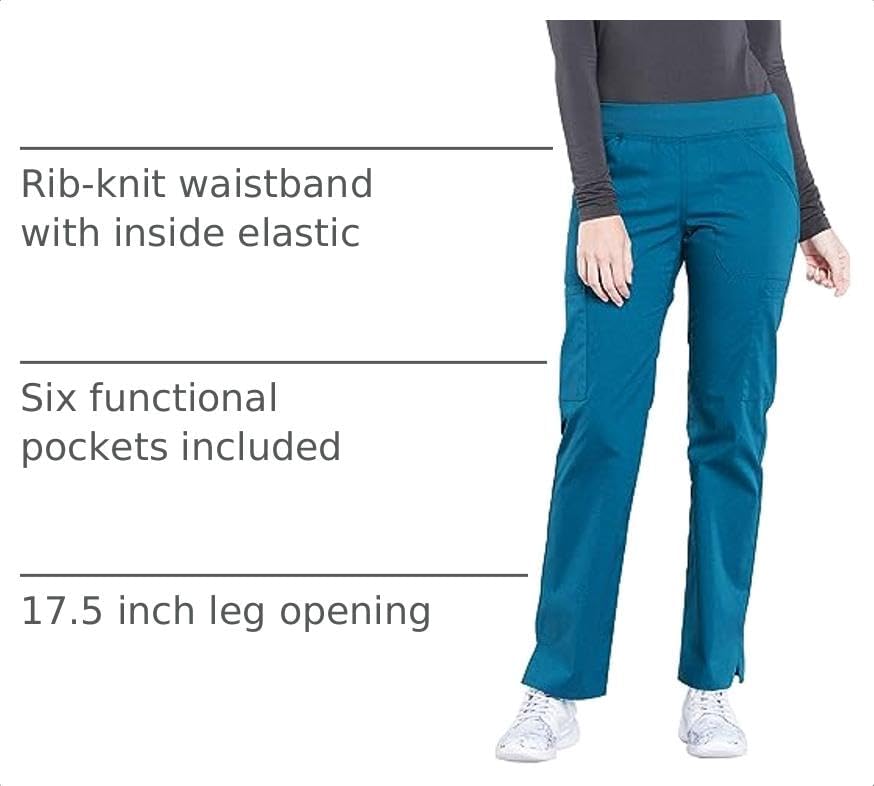 Thumbnail 3 de Cherokee WW170T Women's Scrub Pants, 2-Way Stretch, Six Pockets