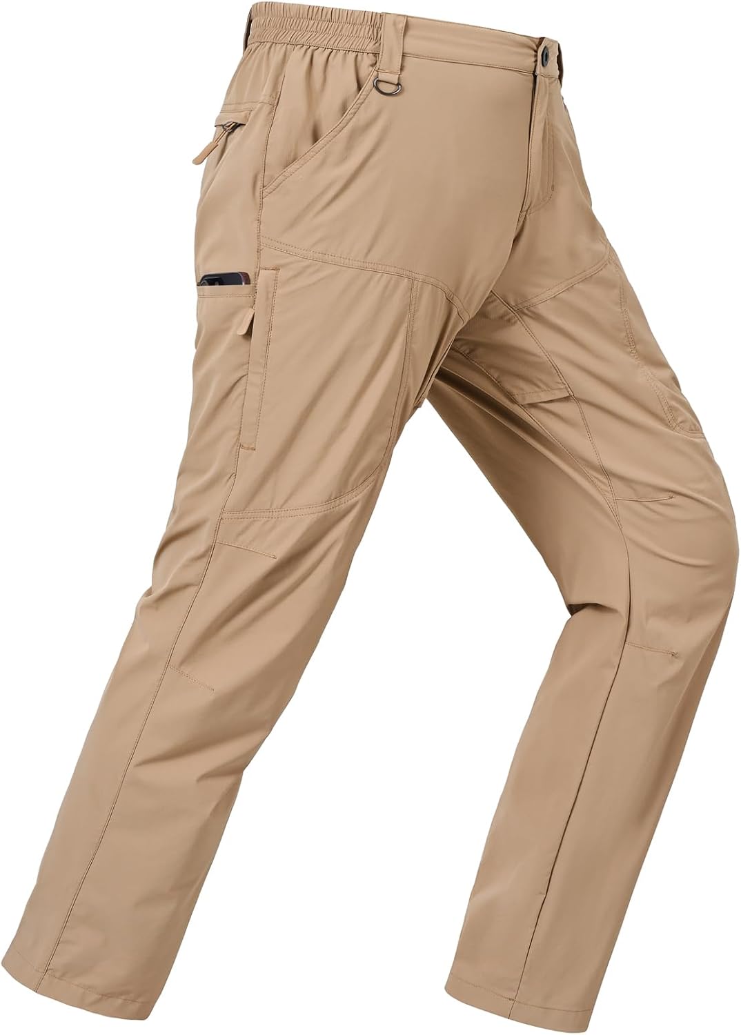 Thumbnail 6 de SPOSULEI Mens Lightweight Cargo Hiking Pants: 6-Pocket Water-Resistant Outdoor Trousers