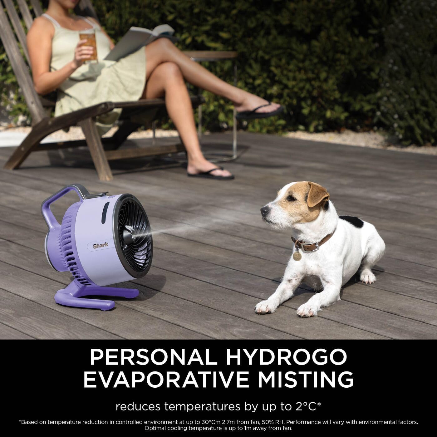 Thumbnail 4 de Shark FlexBreeze HydroGo Cordless Fan (FA050UKLV) with Misting – Portable indoor/outdoor cooling in lilac