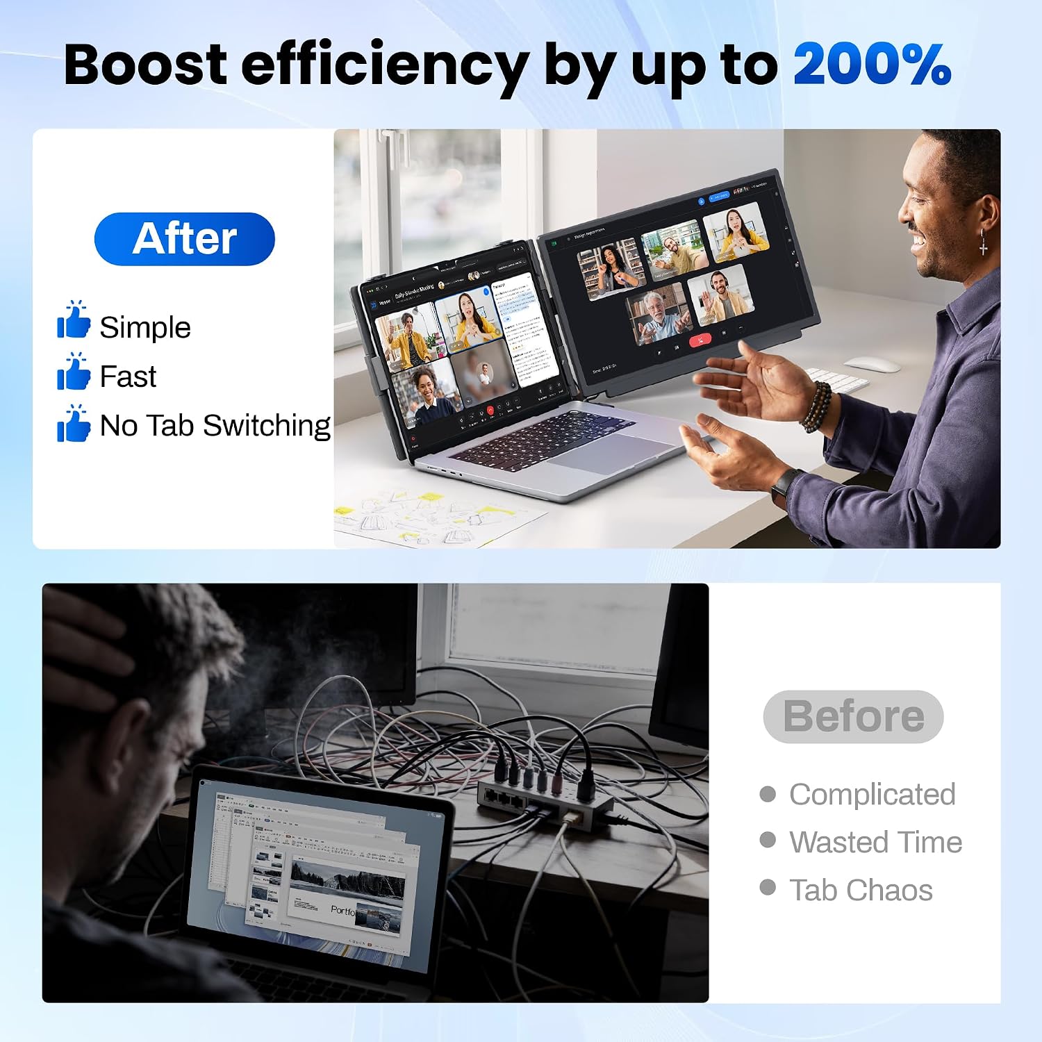 Detalle de CIDETTY Laptop Screen Extender 15.6-inch