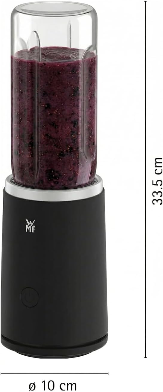 Detalle de WMF Mix & Go Touch Smoothie Maker to go (500 W) – tragbarer Mixer mit auslaufsicherer To-Go-Flasche