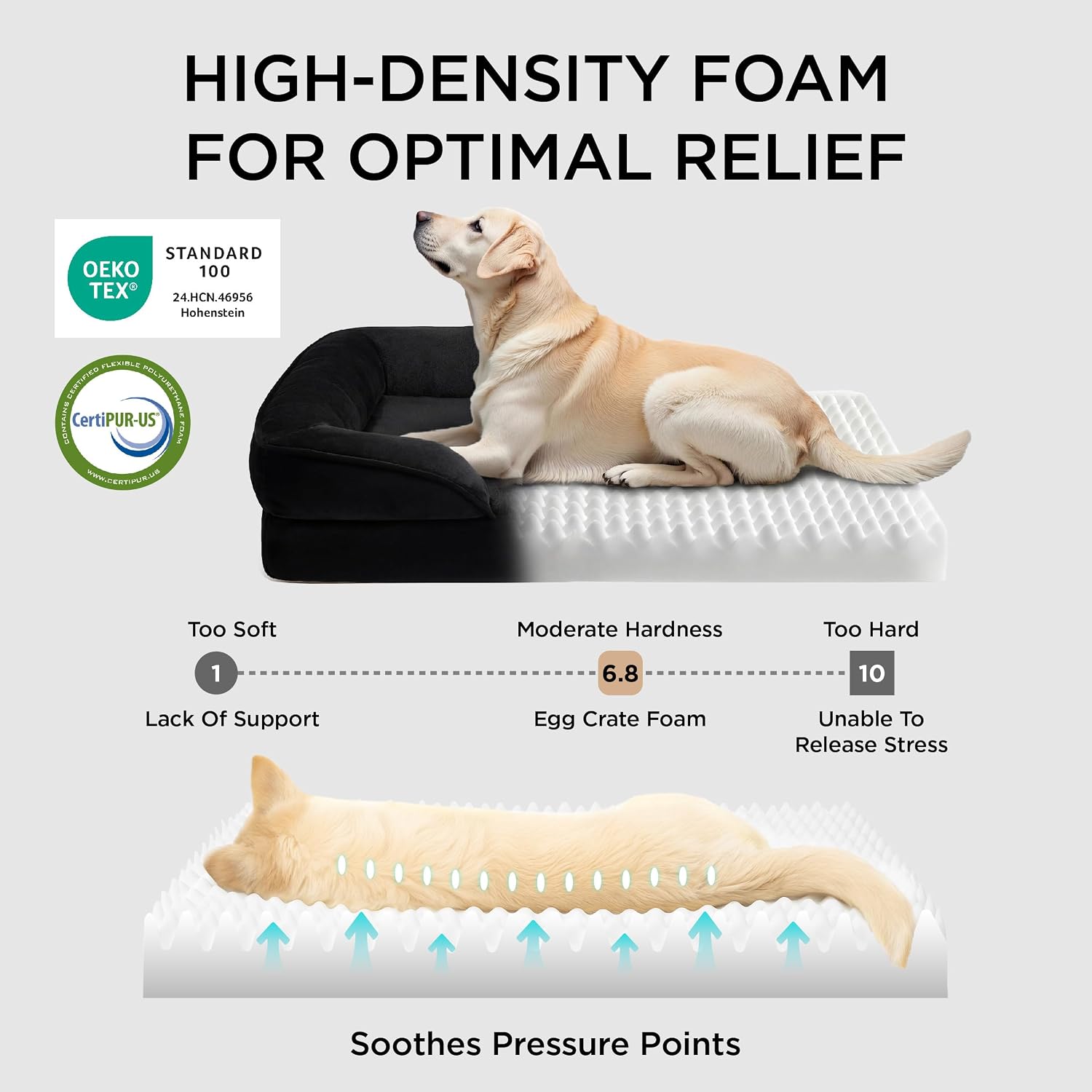 Thumbnail 2 de Bedsure Extra Large Dog Sofa Bed 122x89x20cm