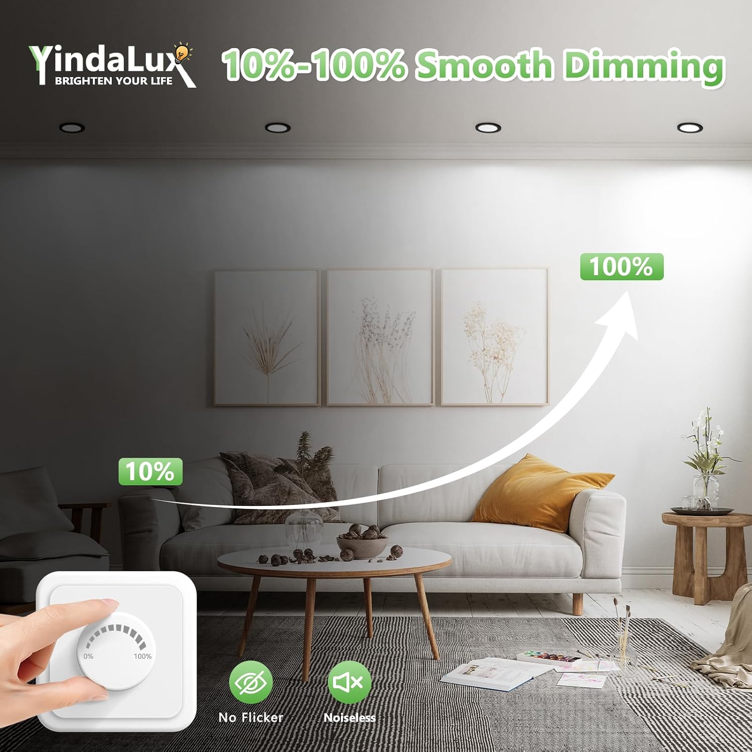 Detalle 2 de YindaLux Einbaustrahler 8W 10er Set