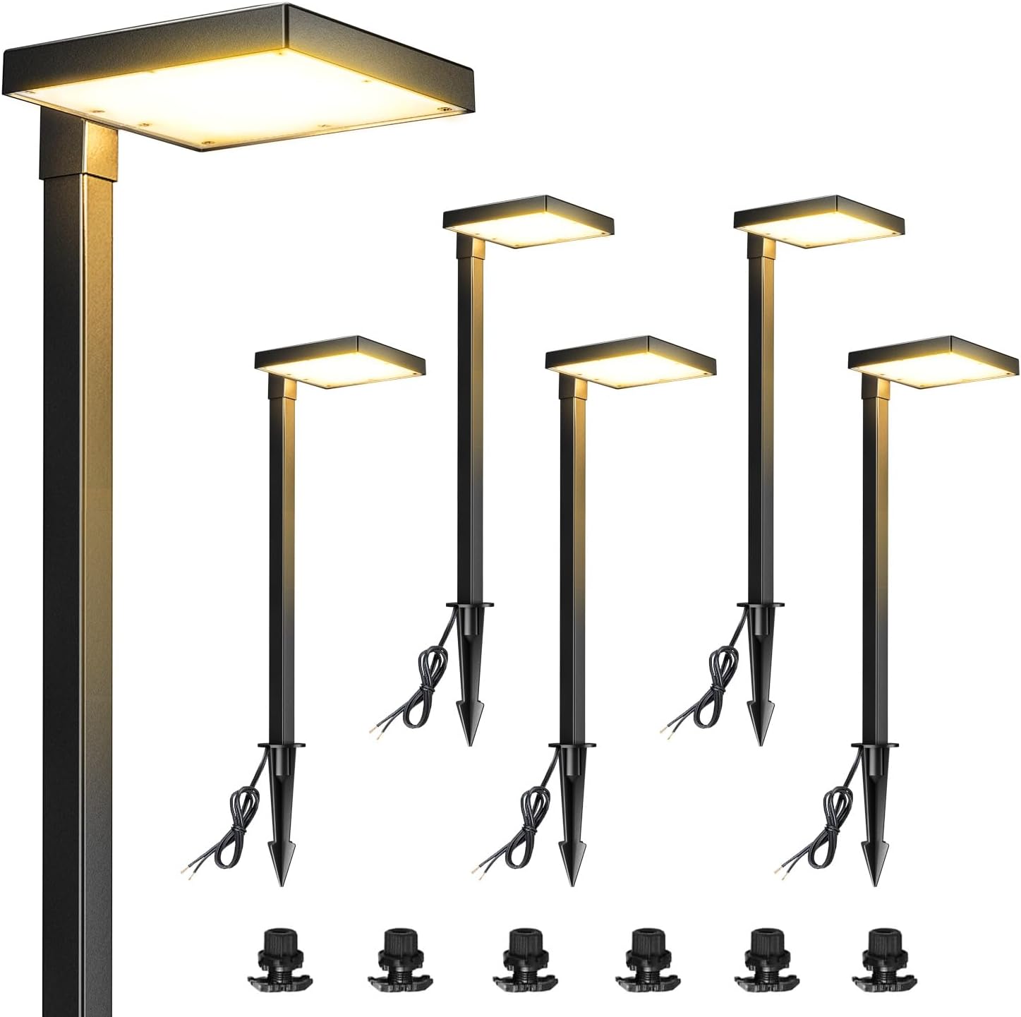 Detalle de LUTEC low-voltage pathway lights 12V