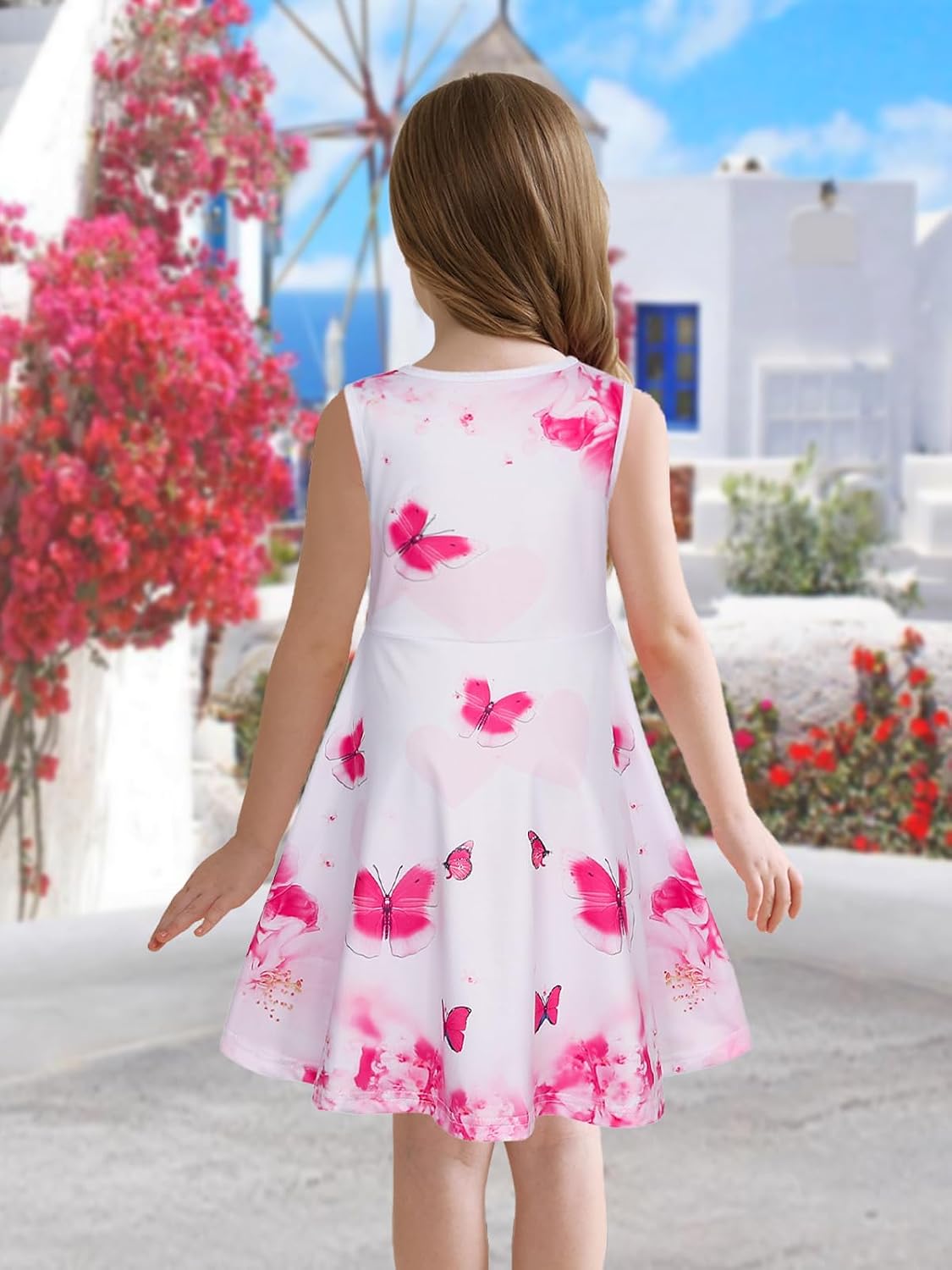 Detalle de Girls Sleeveless Dress, Knee-Length