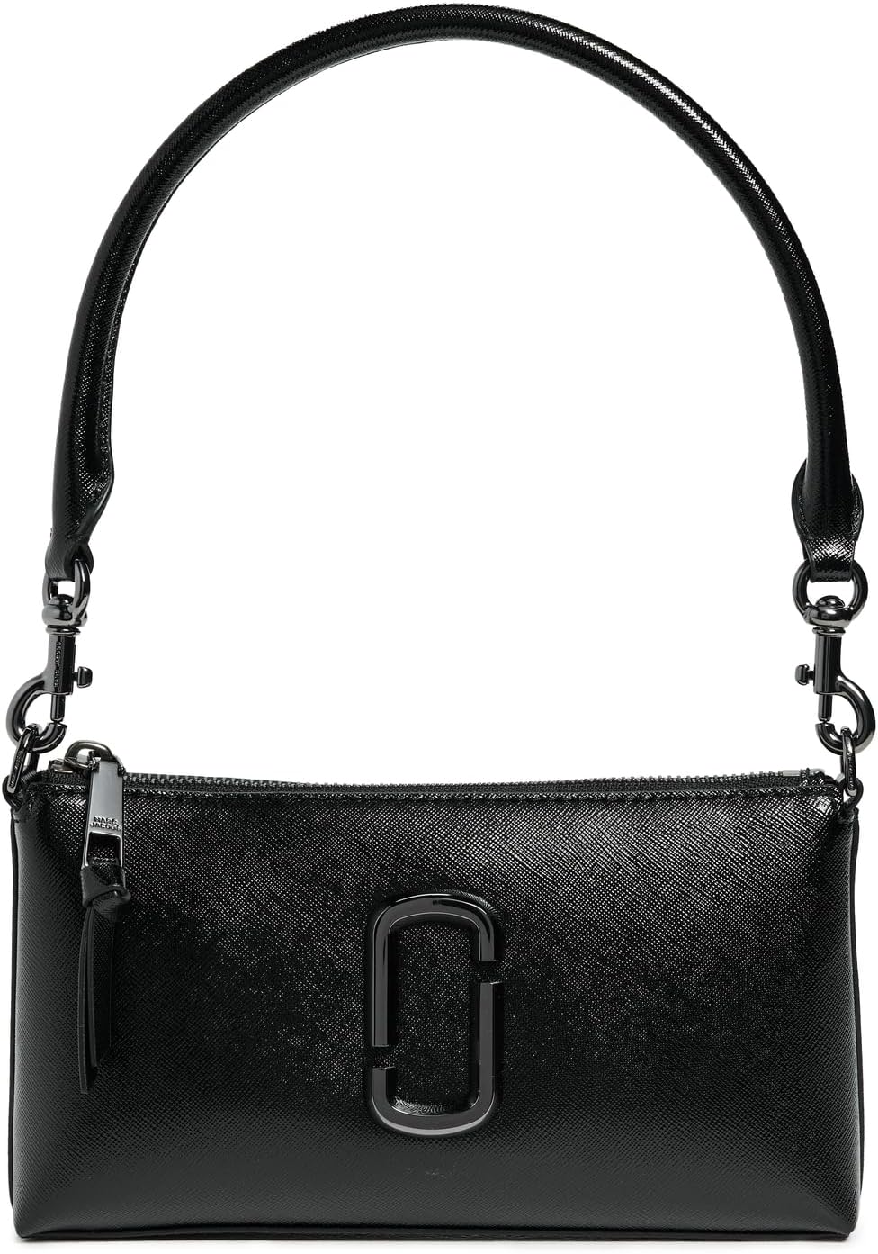 Detalle de MARC JACOBS THE POCHETTE BLACK – pochette zippée avec bandoulière amovible