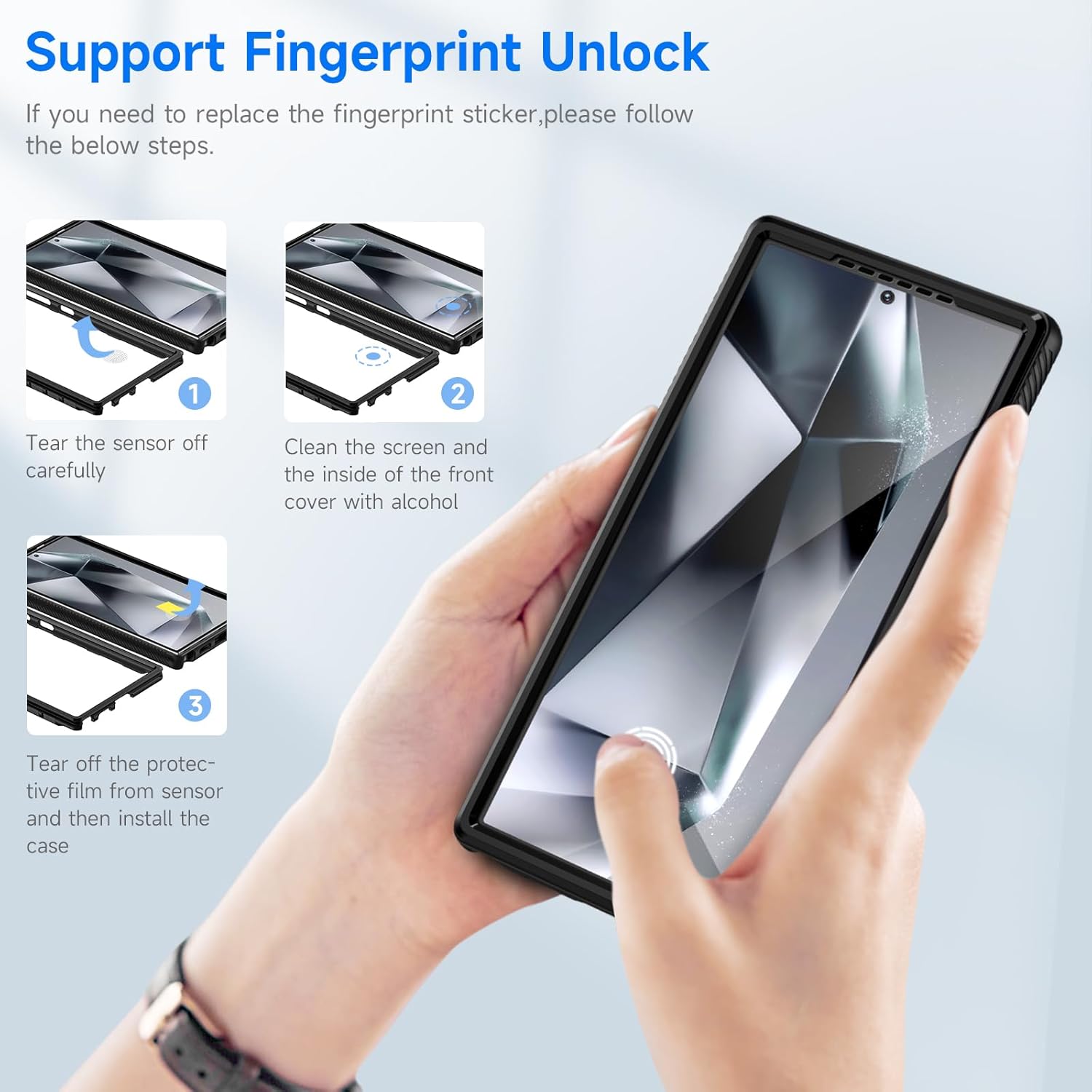 Thumbnail 5 de Seacosmo Funda para Galaxy S24 Ultra con Protector Integrado