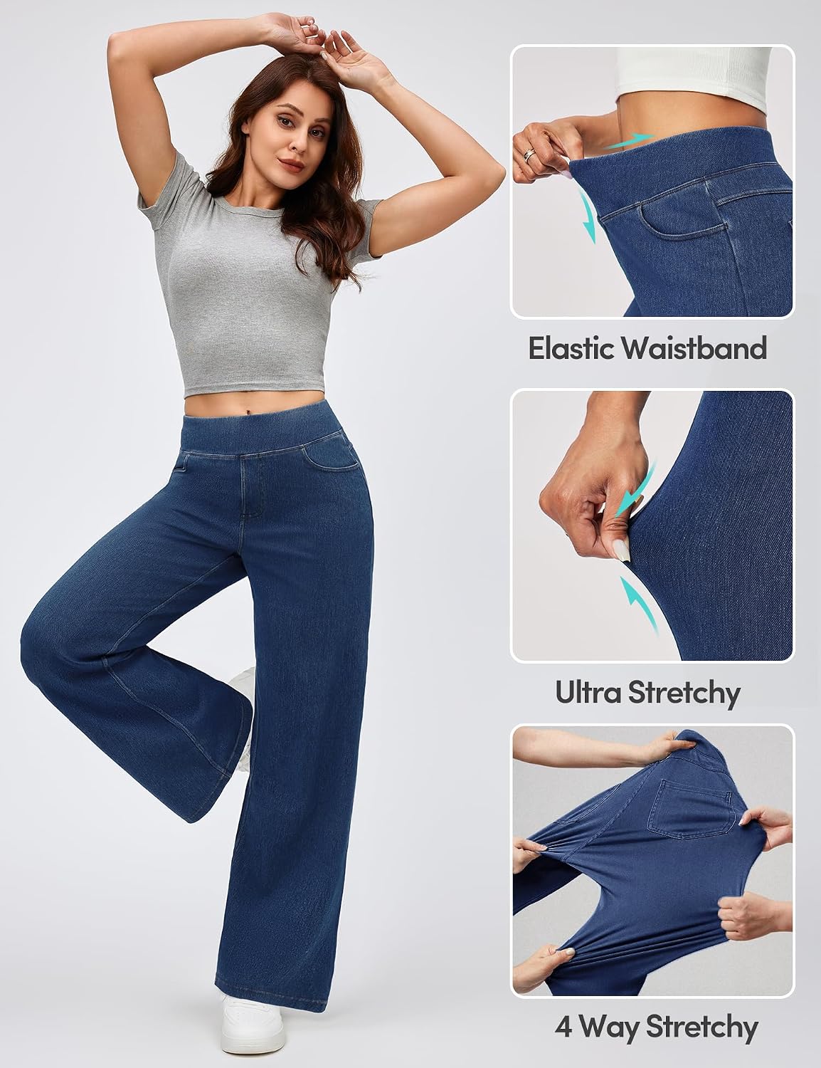 Detalle 2 de IUGA Wide Leg Jeans