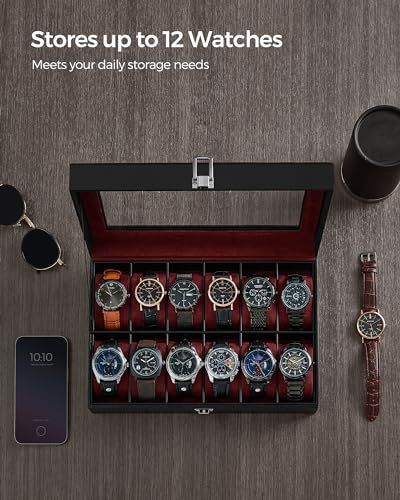 Thumbnail 2 de SONGMICS Watch Box with 12 Slots JWB120R01