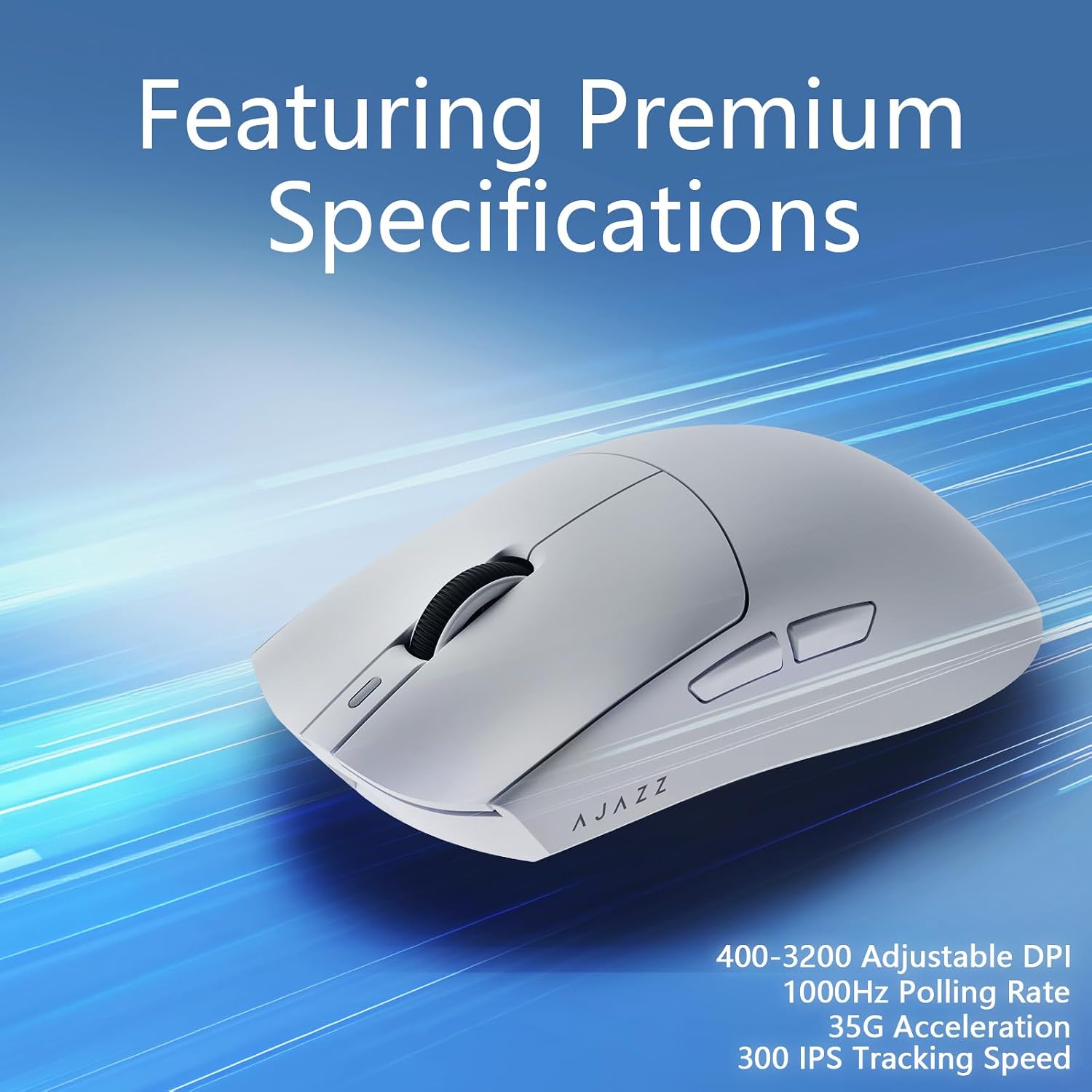 Detalle 2 de AJAZZ AJ139P V3 MC Wireless Gaming Mouse, 24K DPI, RGB Charging Dock