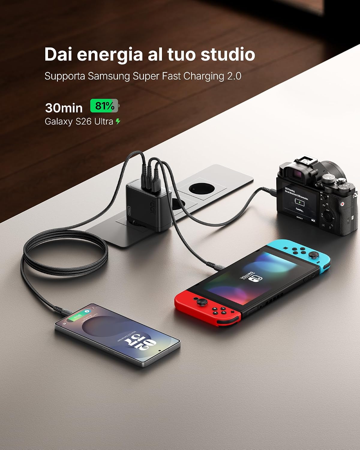 Thumbnail 5 de INIU 100W USB C Caricatore GaN Multiplo