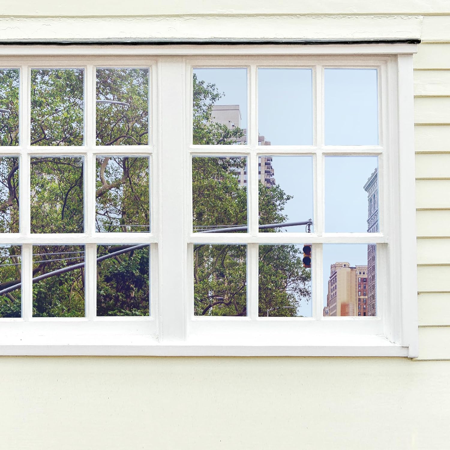Thumbnail 4 de rabbitgoo Sonnenschutzfolie für Fenster (innen & außen) Silber, Spiegelfolie Sichtschutz, 75x200 cm