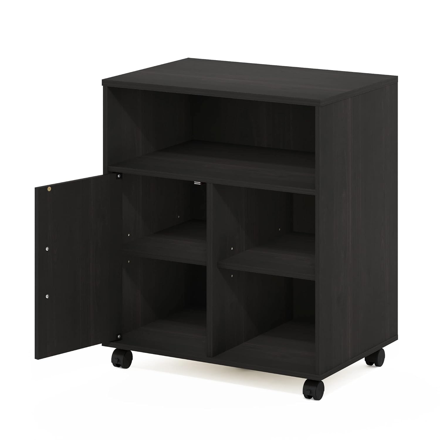 Thumbnail 4 de Support d’imprimante Furinno Economy pour bureau avec roulettes, espresso