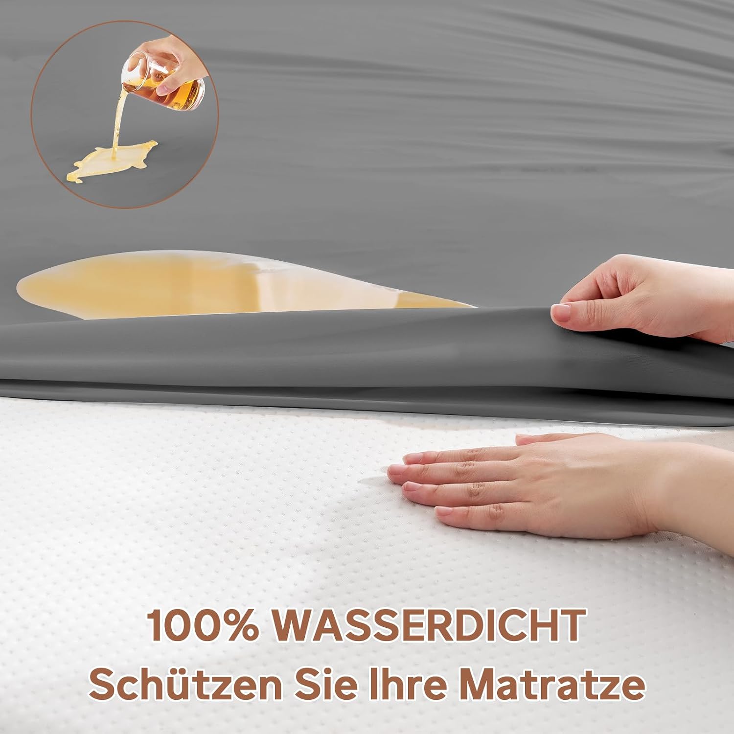 Thumbnail 3 de mafudoxi Milbenbezug Matratze 90x200x28cm – Premium, wasserdichter Matratzenschutz mit dreiseitigem Reißverschluss