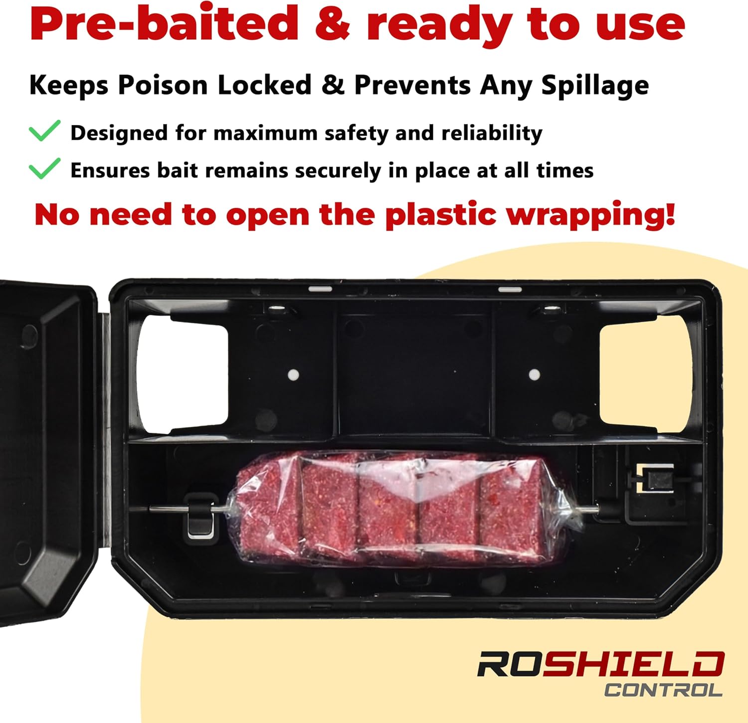 Detalle de ROSHIELD 2x Pre-Baited Rat Control Kit 2 pack ๐