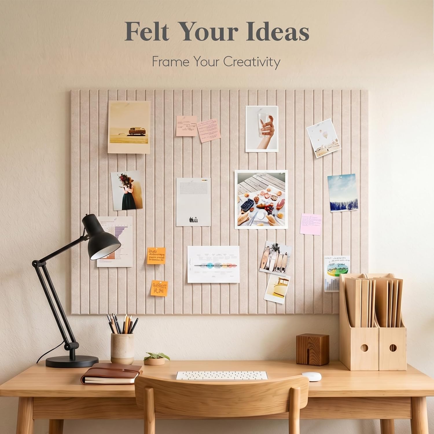 Thumbnail 1 de Lifewit Filz Pinnwand selbstklebend 120 x 90 cm (12er Set) inkl. Pinnnadeln – Vision Board für Büro, Küche & Kinderzimmer