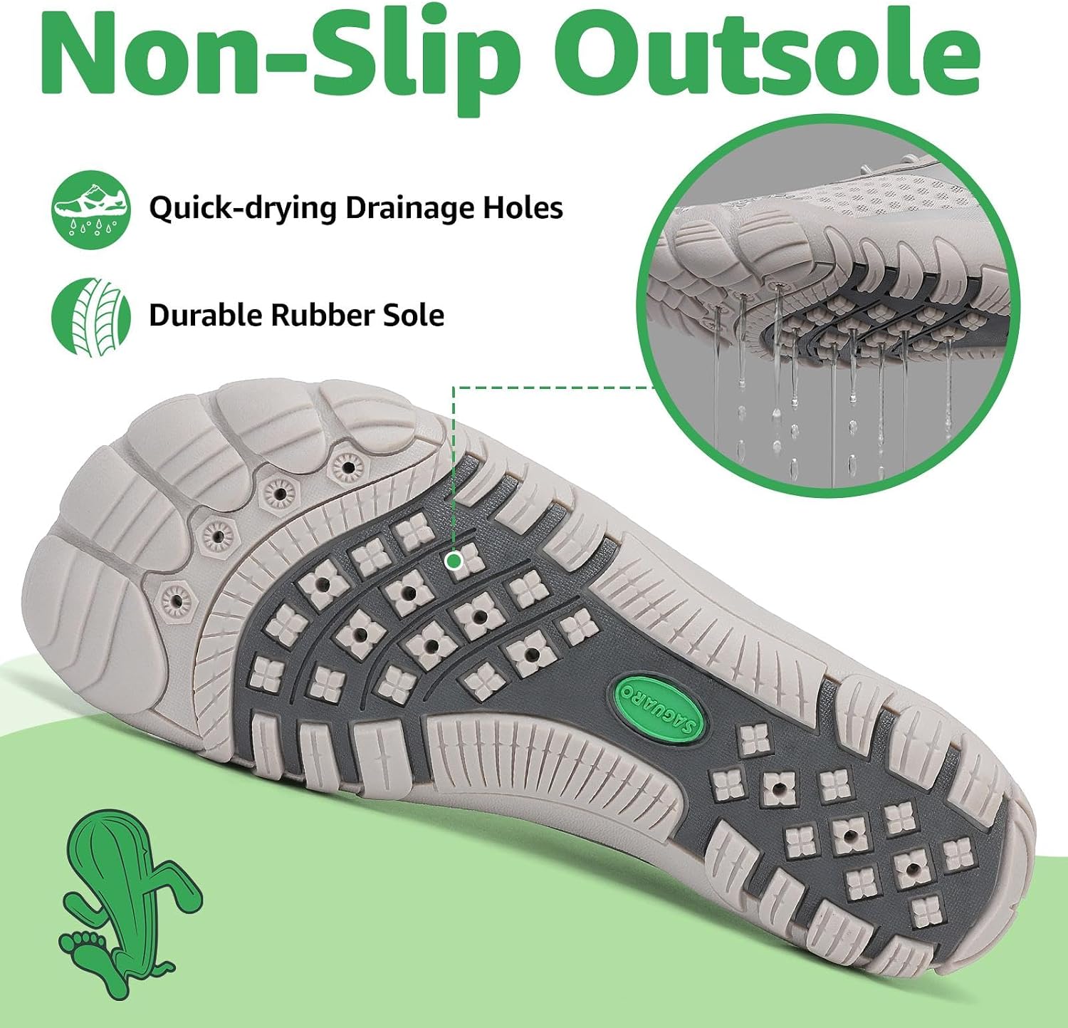 Thumbnail 4 de SAGUARO Water Shoes for Women — Barefoot Quick-Dry Aqua Sock, Lightweight & Breathable for Swimming, Beach, and Outdoor Activities