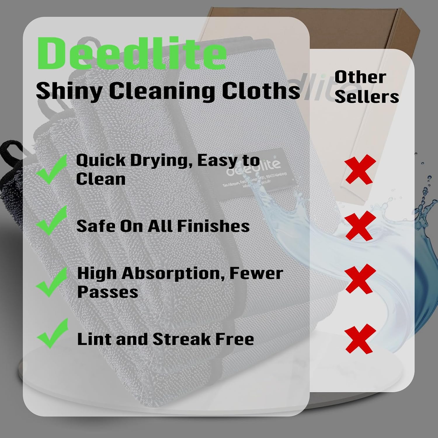 Thumbnail 5 de Deedlite Shiny Bath Wipes XXL 50x80 cm