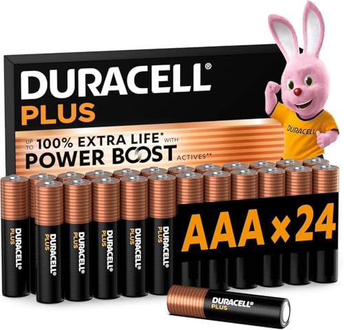 Detalle de Duracell Plus AAA Alkaline Batteries (24 Pack) – 1.5V LR03