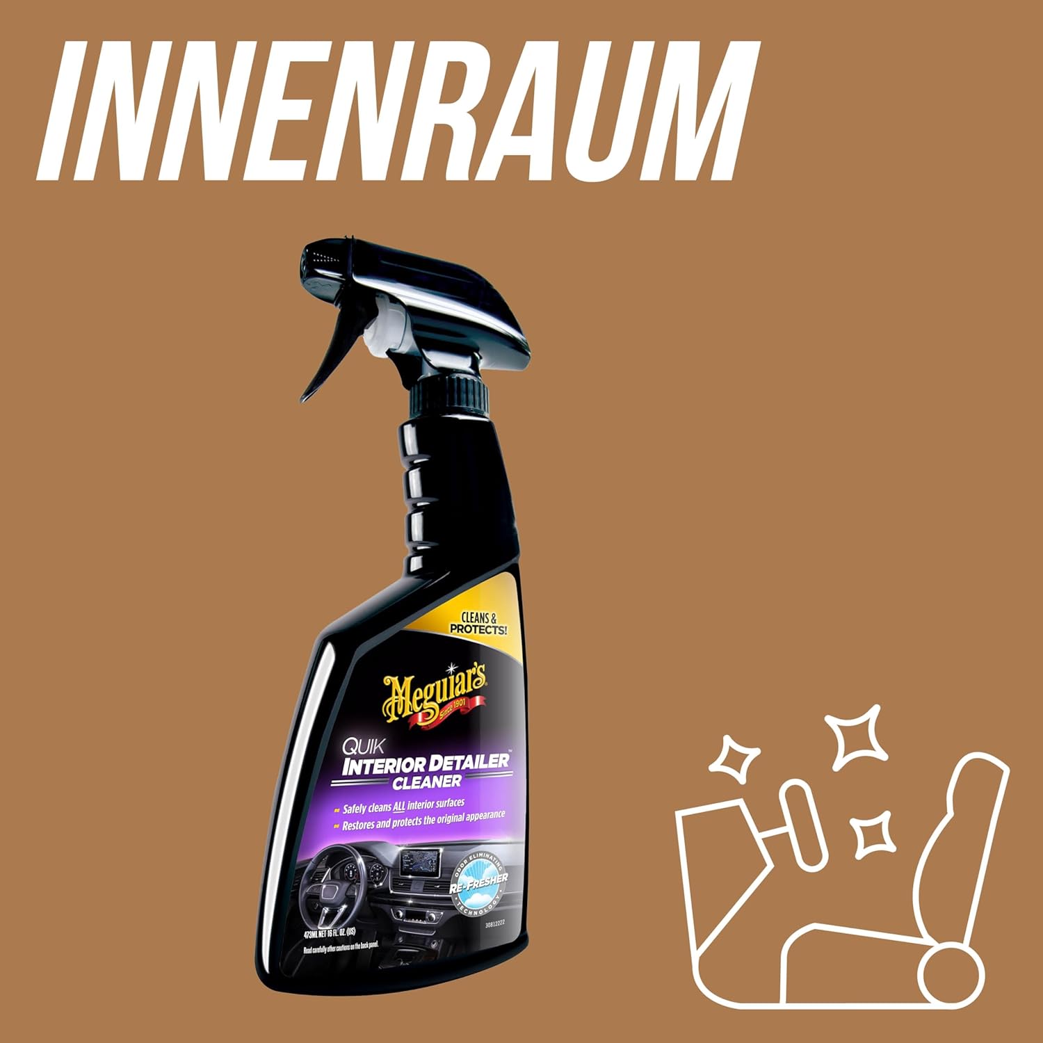 Detalle 2 de Meguiar's G13616EU Innenraumreiniger 473 ml