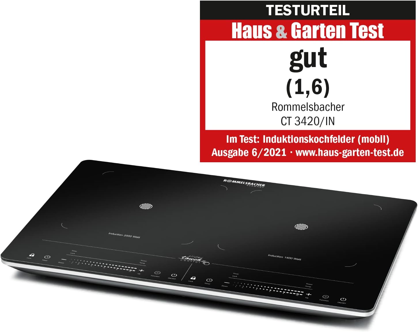 Thumbnail 1 de Rommelsbacher Doppelkochplatte CT 3420 Induktion