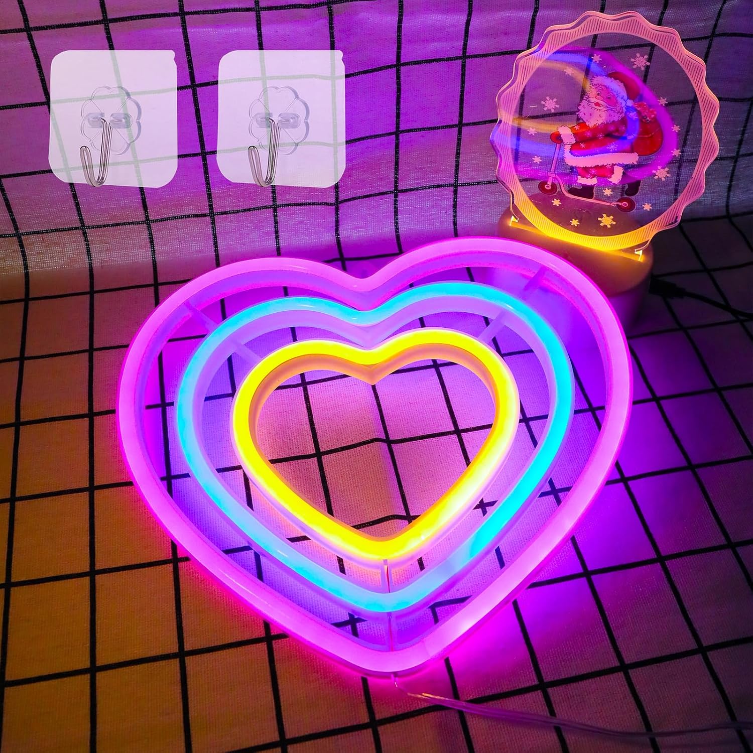 Detalle 2 de WIOSOUL Herz Neonschilder LED 24 x 21 cm