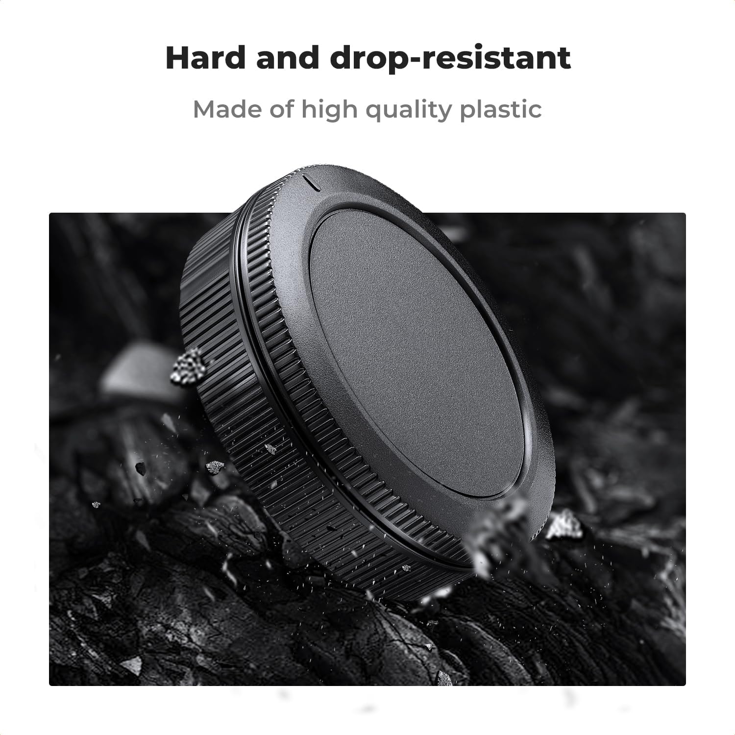 Detalle de K&F Concept Body Cap + Rear Lens Cap for Canon RF Mount Cameras