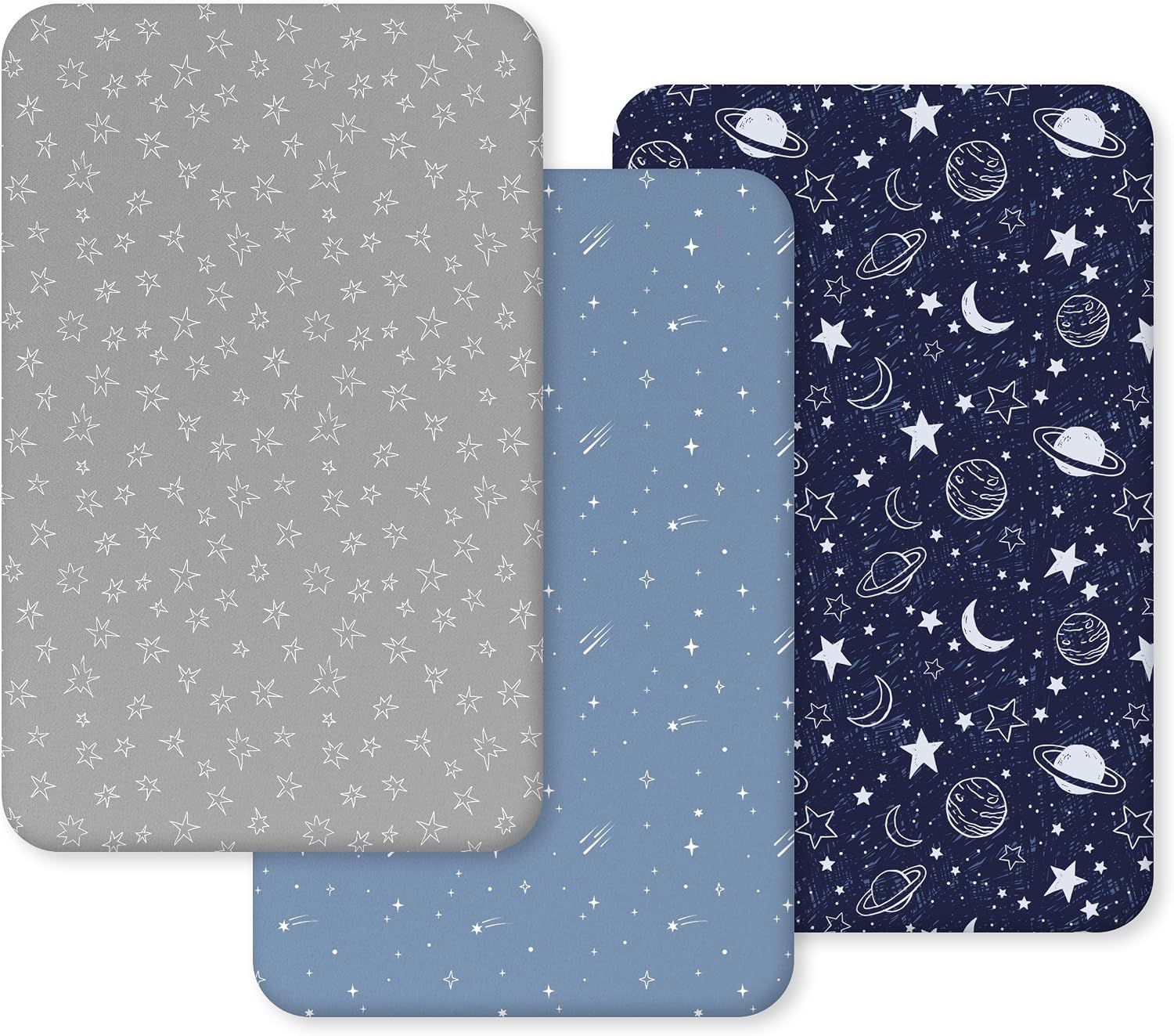 Detalle de Unnivoll Next to Me crib sheets 3 pack 51 x 85 cm