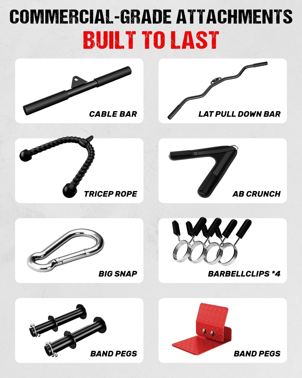 Thumbnail 6 de GOIMU LS01 Lat Pulldown and Row Machine with Ab Crunch and Adjustable Seat