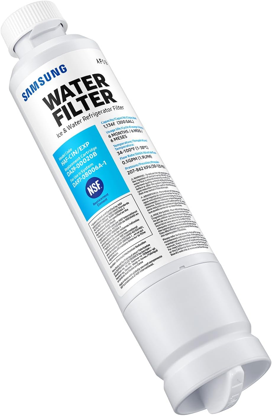 Thumbnail 6 de Samsung Genuine Carbon Block Refrigerator Water Filter (HAF-CIN/EXP) – 6-Month Life, 1-Pack
