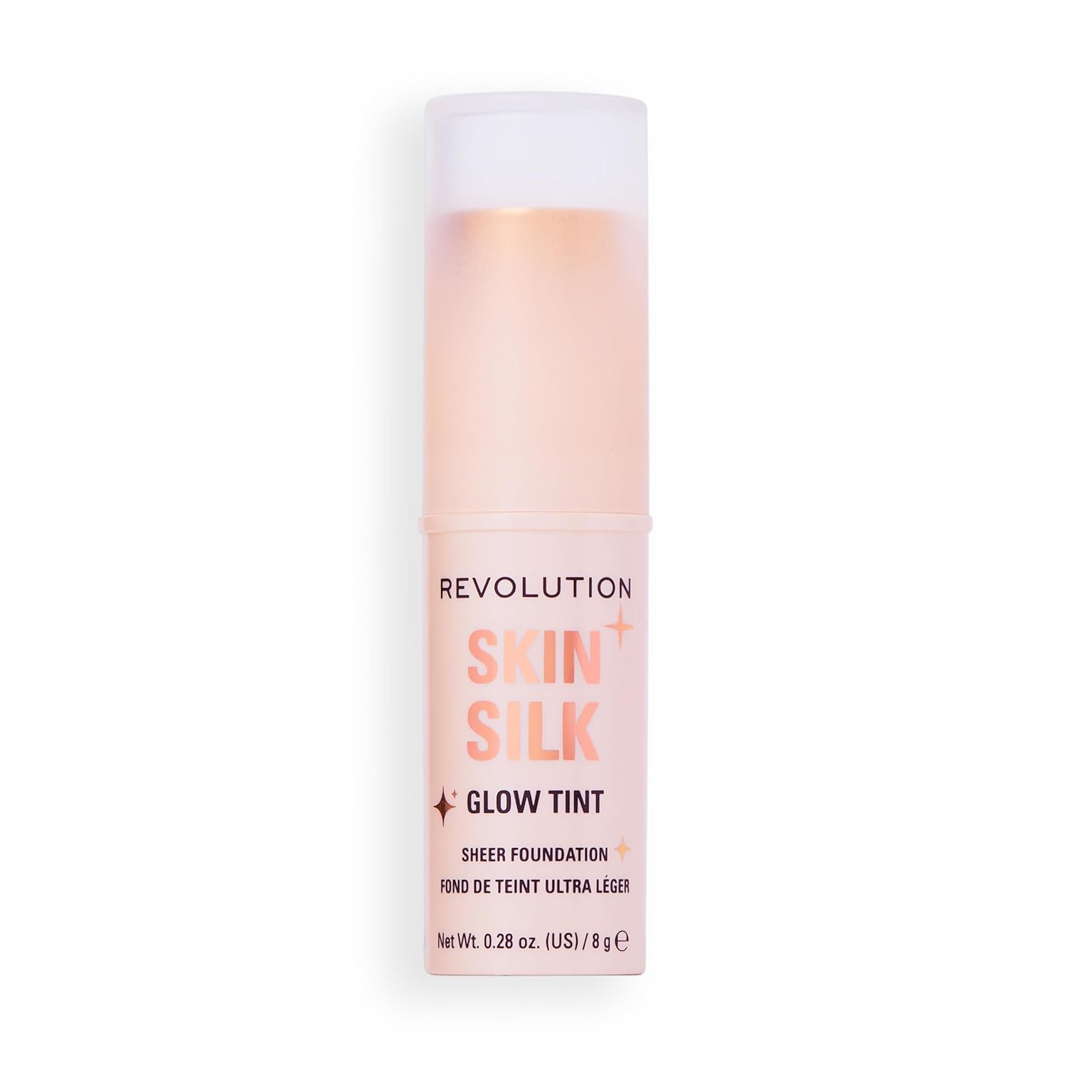 Thumbnail 5 de Revolution Beauty London Revolution Skin Silk Glow Tint Transparenter Foundation Stick (Dark Neutral Cool) – 8 g