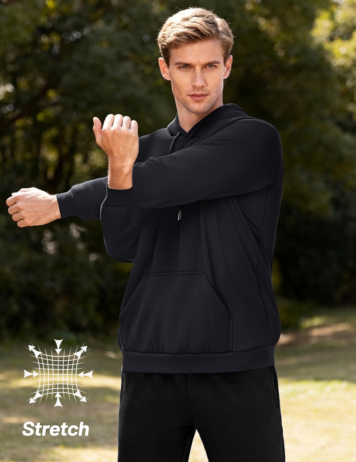 Thumbnail 4 de MAGCOMSEN Men's Sherpa Hoodie, Heavyweight Fleece-Lined with Kangaroo Pocket