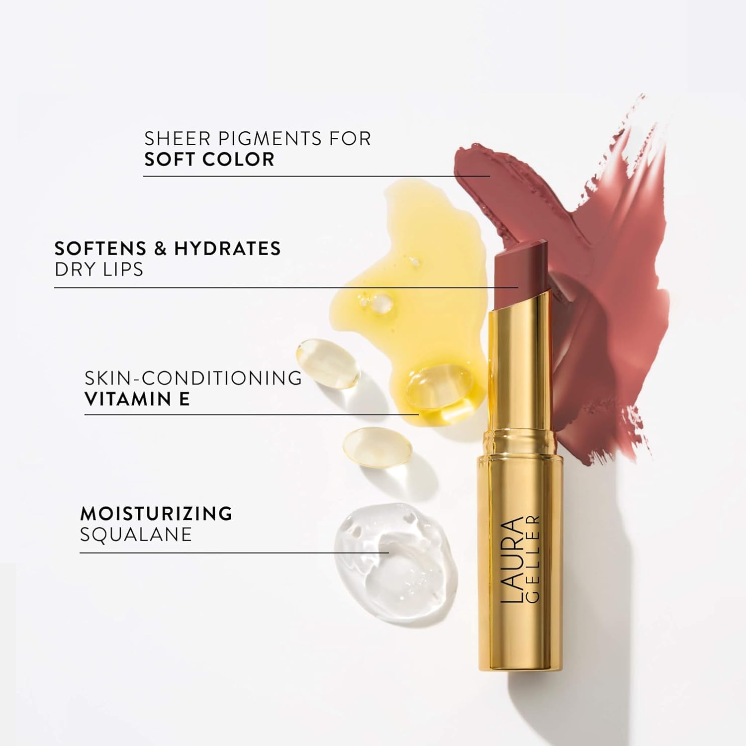 Detalle de LAURA GELLER NEW YORK Jelly Balm Hydrating Lip Color Pink About It đź’„