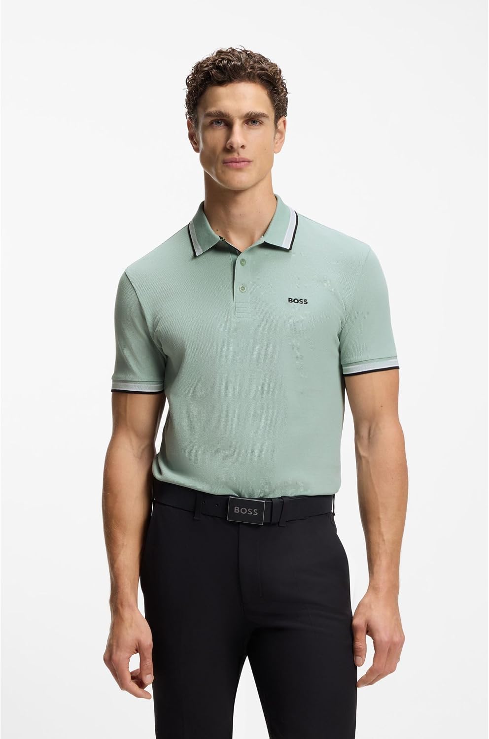 Detalle de Boss Polo da Uomo Open Green 360, XL
