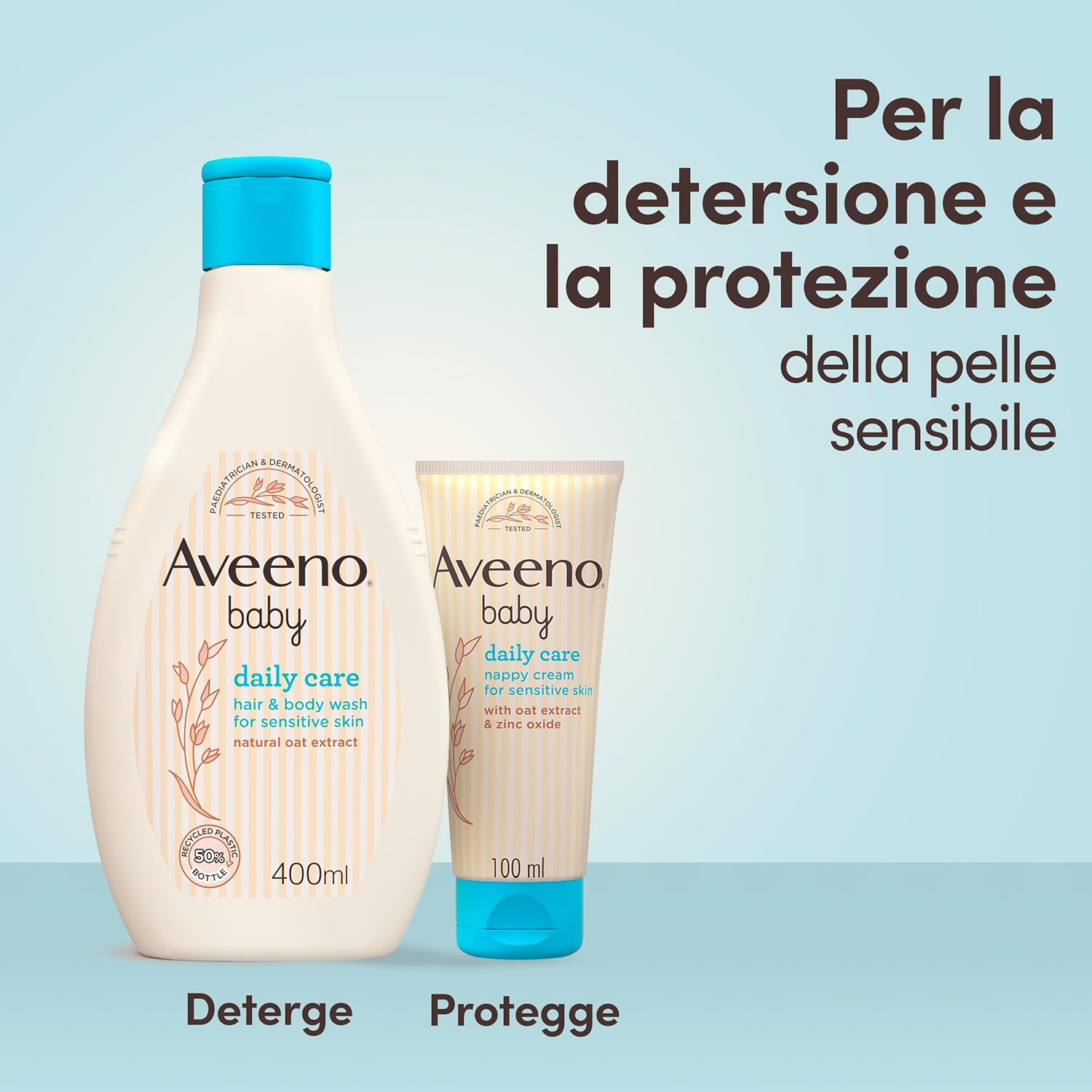 Thumbnail 5 de Aveeno Baby Daily Care Set Neonato: pasta cambio pannolino all’ossido di zinco e bagnoschiuma delicato con avena (set esclusiva Amazon)