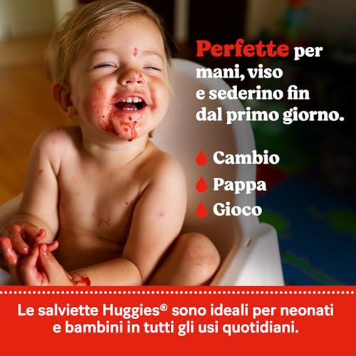 Detalle 2 de Huggies Pure Salviette neonato – 672 pezzi (12 confezioni da 56) in acqua pura